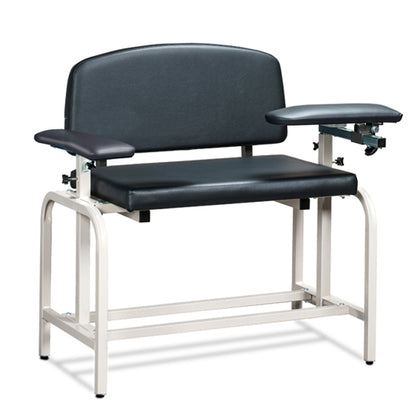 Clinton 66099-S Lab X Series, Extra-Wide and Extra-Tall, Blood Drawing Chair/One Padded Flip Arm