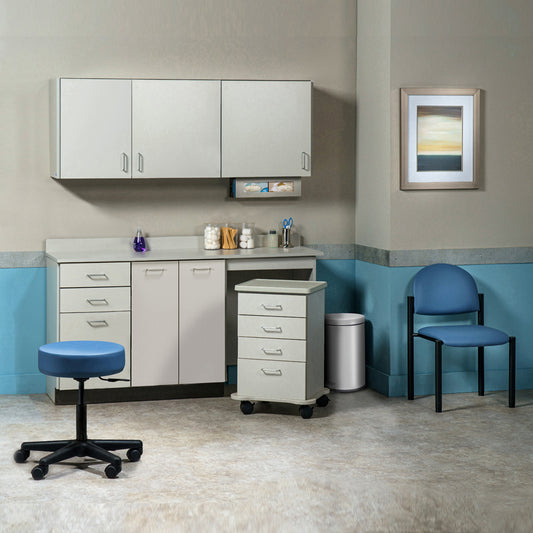 Clinton 748066MR Ready Room My Way, 66" Laminate, Cart-Mate Cabinetry Suite/Cart Right/ Double Doors Center