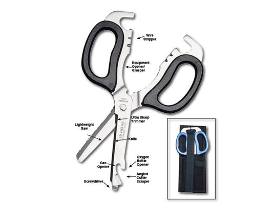 EMI 8003 Multi-Purpose Rescue Shears Holster Set (Black)