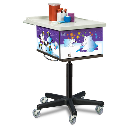 Clinton 67231 Cool Pals, 2-Bin, Phlebotomy Cart