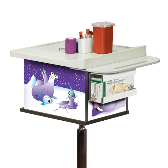Clinton 67231 Cool Pals, 2-Bin, Phlebotomy Cart