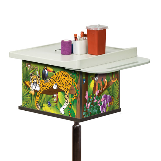 Clinton 67232 Rainforest Follies, 2-Bin, Phlebotomy Cart