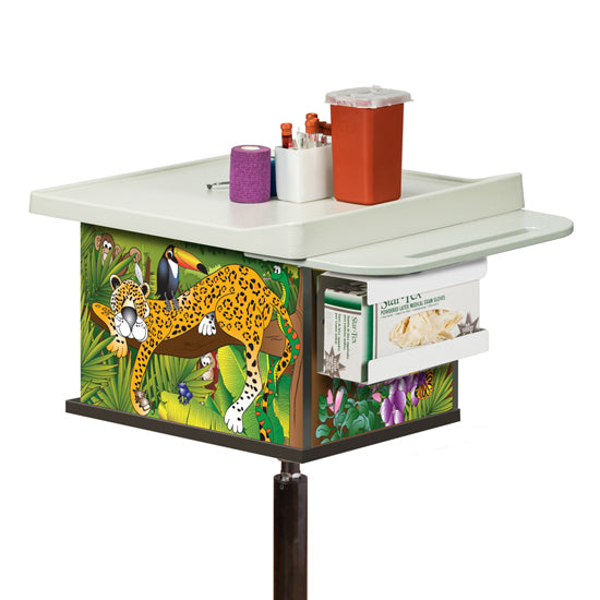 Clinton 67232 Rainforest Follies, 2-Bin, Phlebotomy Cart
