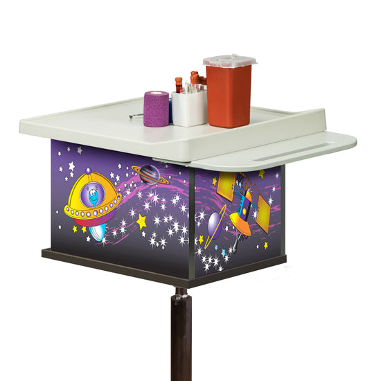 Clinton 67235 Space Place, 2-Bin, Phlebotomy Cart