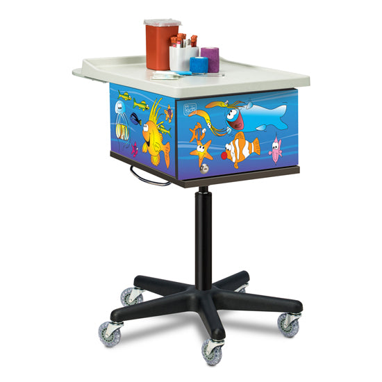 Clinton 67236 Ocean Commotion, 2-Bin, Phlebotomy Cart