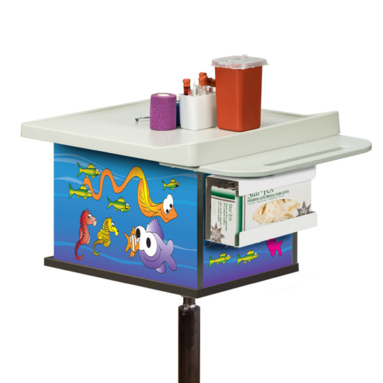 Clinton 67236 Ocean Commotion, 2-Bin, Phlebotomy Cart