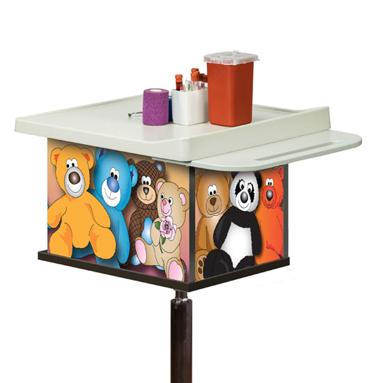 Clinton 67256 Totally Teddy, 2-Bin, Phlebotomy Cart