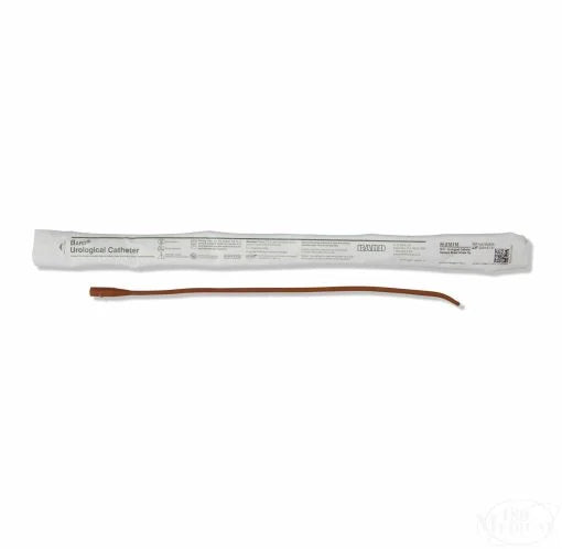 Bosma 10-0101 Intermittent Urethral Coude Tip Catheter 12Fr with One Drainage Eye – Sterile Urinary Catheter, 12/Case
