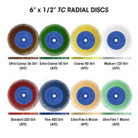 Dedeco 2282 Sunburst 6 x 1/2 TC Dark Green 50 Grit Size (A/O) 1/Unit