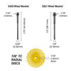 Dedeco 7244 Sunburst 7/8 TC Discs Blue 400 Grit Size (S/C) 100/Bx