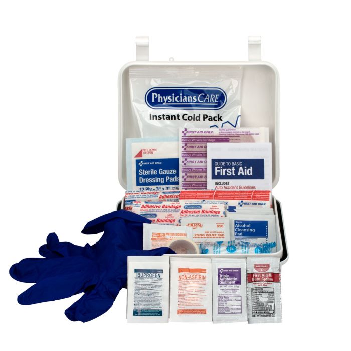 First Aid Only 7107 Travel First Aid Kit, 68 Piece, Plastic Case