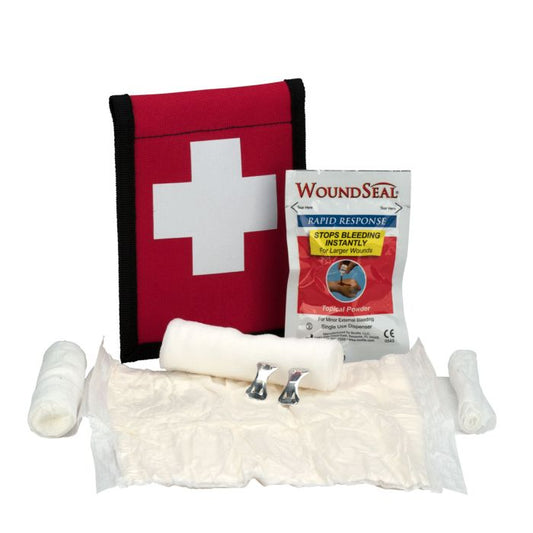 First Aid Only 7165 Climber's Bloodstopper with WoundSeal Kit, Fabric Pouch