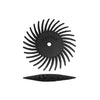 Dedeco 7198 Sunburst 7/8 TC Knife-Edge Black 240 Grit Size (SC) 100/Bx