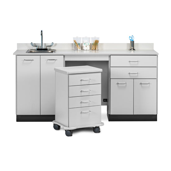 Clinton 48072SL 72" Cart-Mate, Split Cabinet