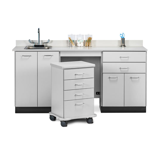 Clinton 48072SL 72" Cart-Mate, Split Cabinet
