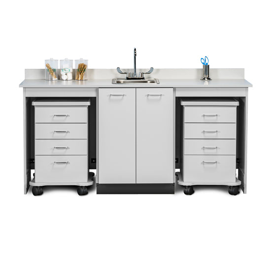 Clinton 48072D 72" Dual, Cart-Mate Cabinet