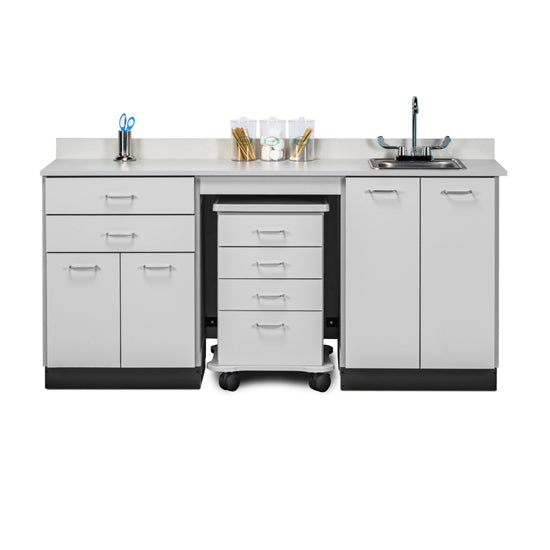 Clinton 48072SR 72" Cart-Mate, Split Cabinet