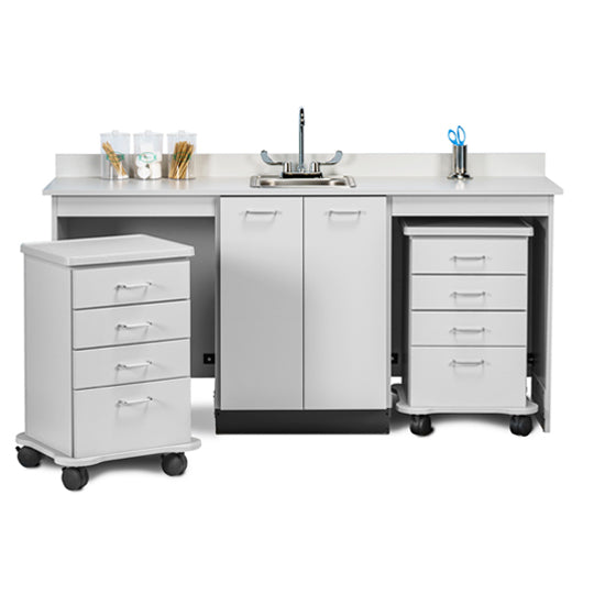 Clinton 48072D 72" Dual, Cart-Mate Cabinet
