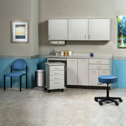 Clinton 748072ML Ready Room My Way, 72" Laminate, Cart-Mate Cabinetry Suite/Cart Left/Double Doors Center
