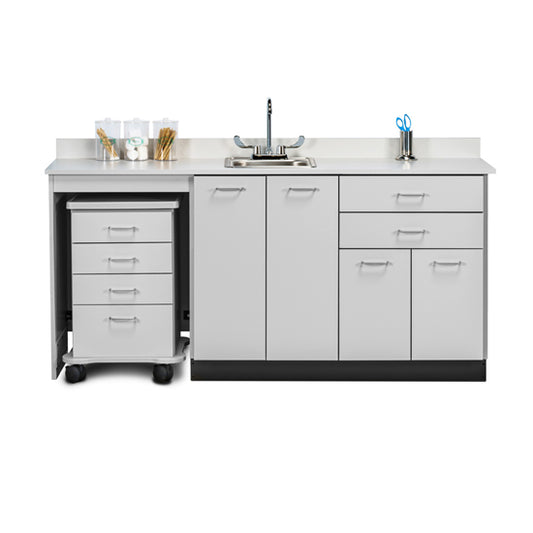 Clinton 48072ML 72" Cart-Mate Cabinet/Cart Left