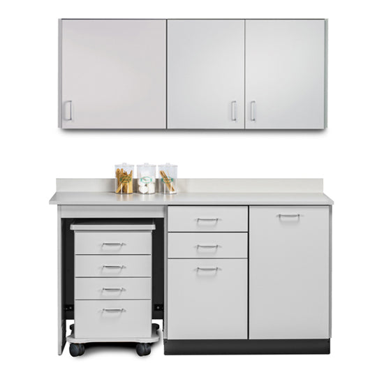 Clinton 748060L Ready Room My Way, 60"Laminate, Cart-Mate Cabinetry Suite/Cart Left