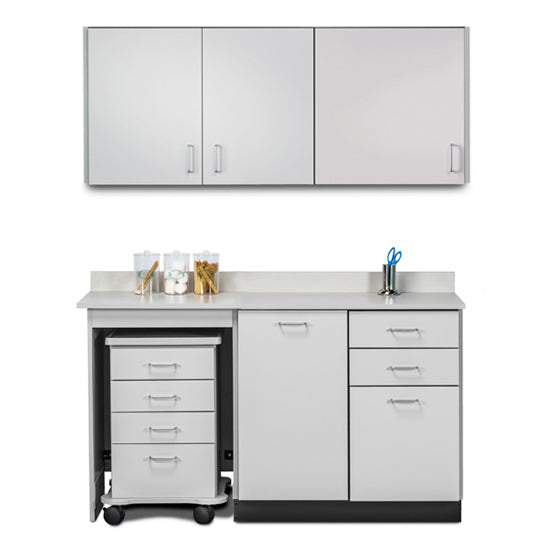 Clinton 748060ML Ready Room My Way, 60" Laminate, Cart-Mate Cabinetry Suite/Cart Left/Large Door Center