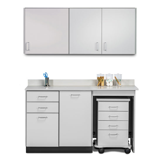 Clinton 748060MR Ready Room My Way, 60" Laminate, Cart-Mate Cabinetry Suite/Cart Right/Large Door Center