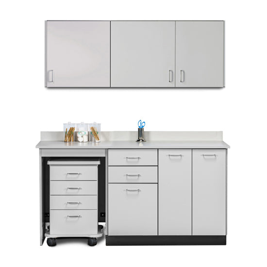 Clinton 748066L Ready Room My Way, 66" Laminate, Cart-Mate Cabinetry Suite/Cart Left