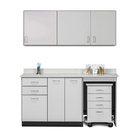 Clinton 748066MR Ready Room My Way, 66" Laminate, Cart-Mate Cabinetry Suite/Cart Right/ Double Doors Center