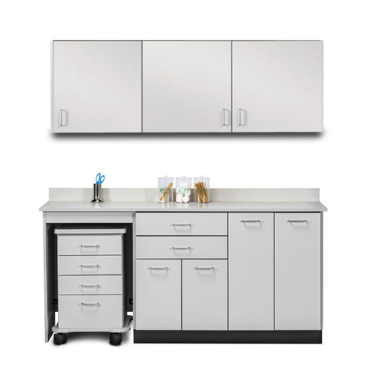 Clinton 748072L Ready Room My Way, 72" Laminate, Cart-Mate Cabinetry Suite/Cart Left
