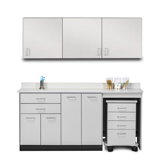 Clinton 748072MR Ready Room My Way, 72" Laminate, Cart-Mate Cabinetry Suite/Cart Right/Double Doors Center