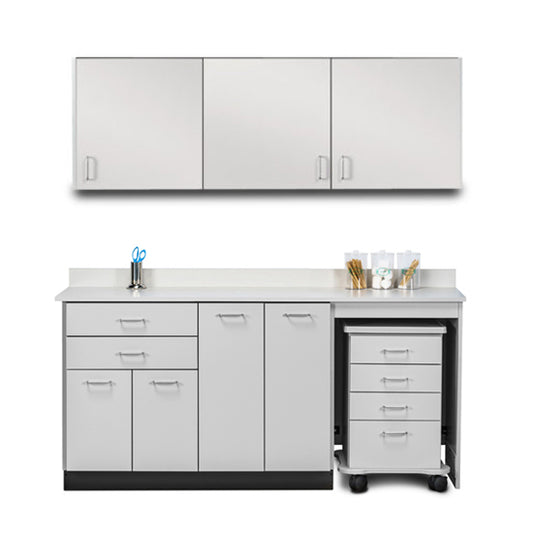 Clinton 748072MR Ready Room My Way, 72" Laminate, Cart-Mate Cabinetry Suite/Cart Right/Double Doors Center
