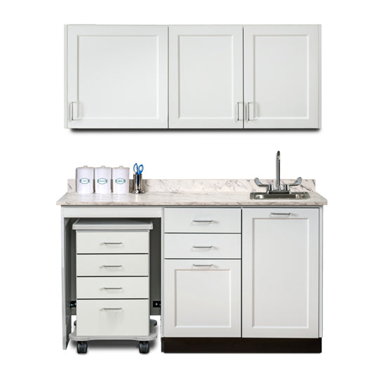 Clinton 758060L Ready Room My Way,  60" Fashion Finish, Cart-Mate Cabinetry Suite/Cart Left