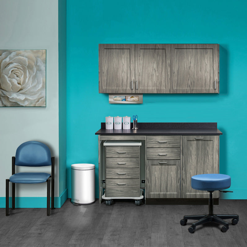 Clinton 758060L Ready Room My Way,  60" Fashion Finish, Cart-Mate Cabinetry Suite/Cart Left