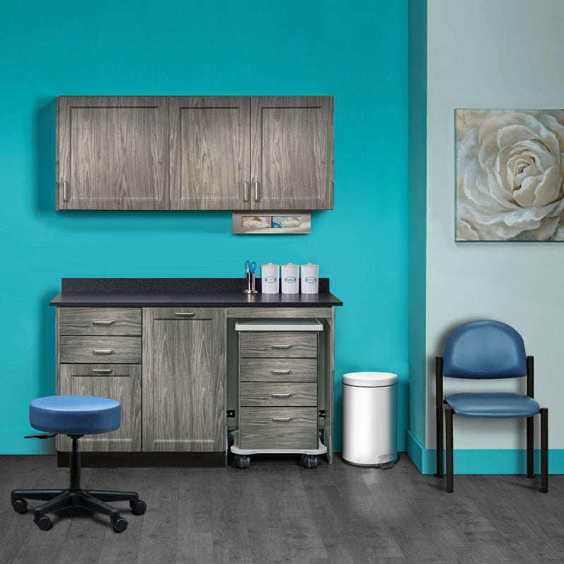 Clinton 758060MR Ready Room My Way,  60" Fashion Finish, Cart-Mate Cabinetry Suite/Cart Right/ Large Door Center