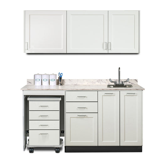 Clinton 758066L Ready Room My Way,  66" Fashion Finish, Cart-Mate Cabinetry Suite/Cart Left