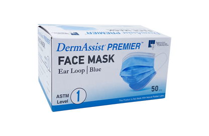 Innovative Healthcare 78-101 Dermassist Premier Face Masks “ Item 78-101, One Size, 50/Dispenser, 10 Dispensers/Cs