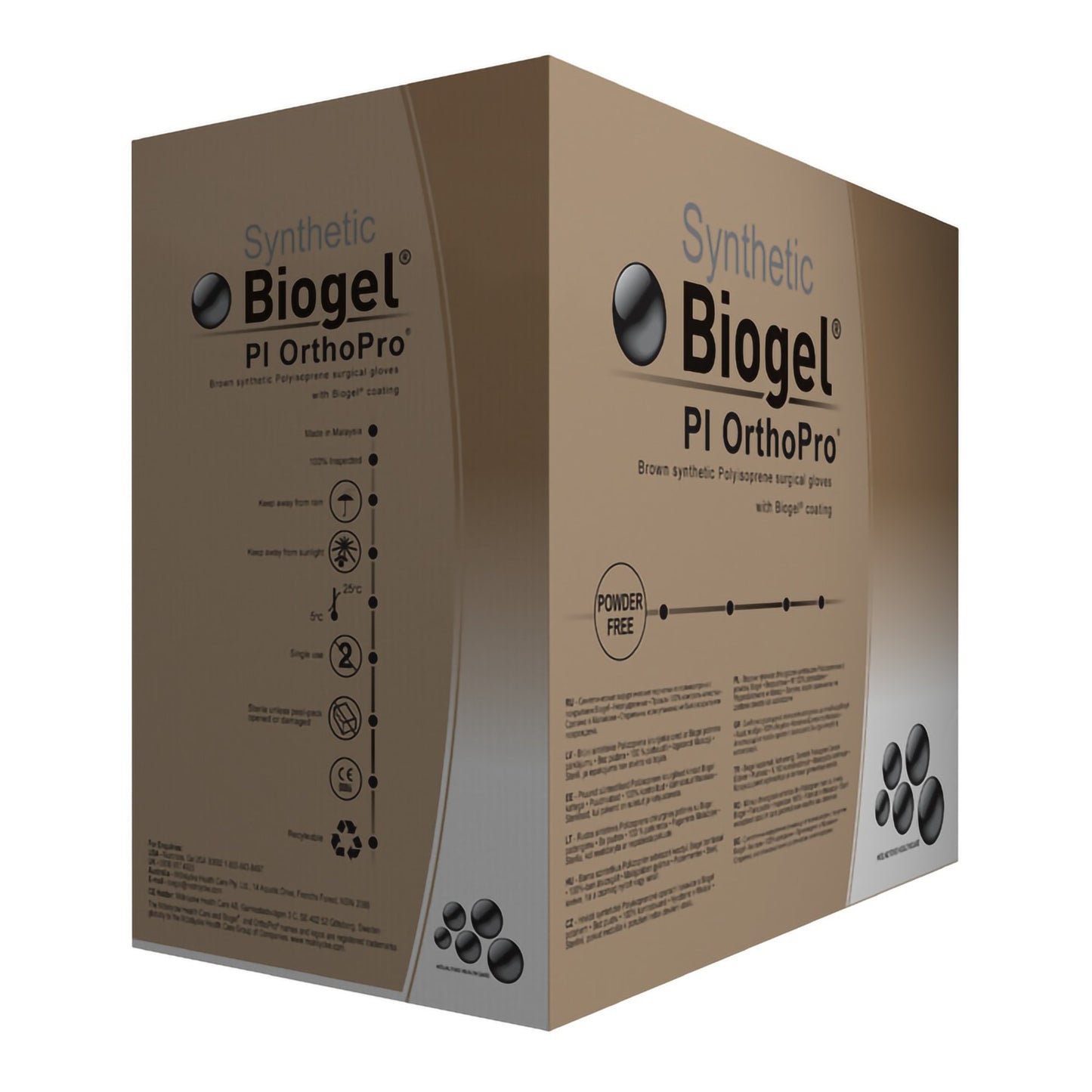 Bosma 71-ML476 Biogel Polyisoprene Orthopro Surgical Gloves Sterile Powder-Free Orthopedic Gloves - 40pr/bx, 4bx/cs