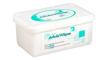 Innovative Healthcare 80-300 Dermassist Adult Wipes - Tub, 9� X 13�, 50/Tub, 20 Tubs/Cs