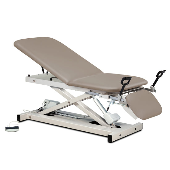 Clinton 80360 Power 500, Open Base Power Table with Adjustable Backrest, Footrest and Stirrups