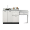 Clinton 8042-99 Base Cabinet Set with 3 Doors, 3 Drawers and Desk
