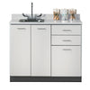 Clinton 8042 Base Cabinet with 3 Doors and 2 Drawers