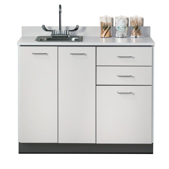 Clinton 8042 Base Cabinet with 3 Doors and 2 Drawers