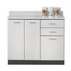Clinton 8042 Base Cabinet with 3 Doors and 2 Drawers