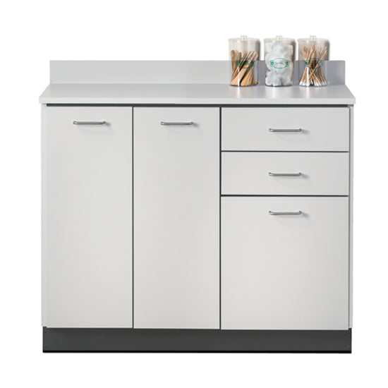 Clinton 8042 Base Cabinet with 3 Doors and 2 Drawers