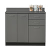 Clinton 8042 Base Cabinet with 3 Doors and 2 Drawers
