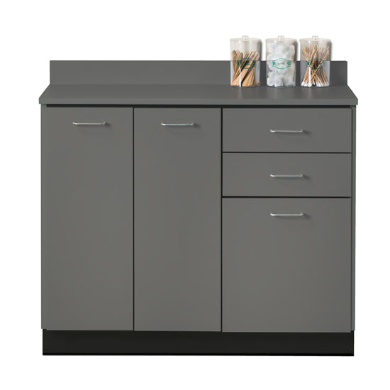 Clinton 8042 Base Cabinet with 3 Doors and 2 Drawers