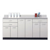 Clinton 8072 Base Cabinet with 6 Doors and 3 Drawers