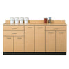 Clinton 8072 Base Cabinet with 6 Doors and 3 Drawers