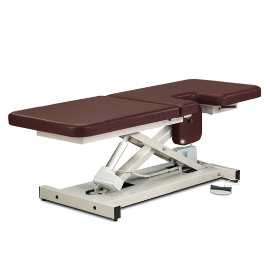 Clinton 85200 Open Base, Power Imaging Table with Window Drop and Adjustable Backrest
